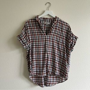 Madewell Medium Plaid SS Top